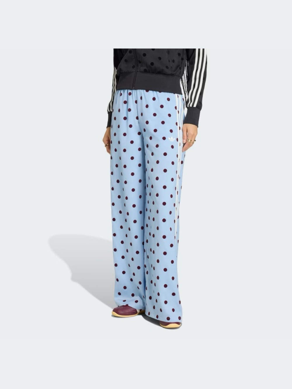 SATIN POLKA DOT WIDE LEG PANT - Picture 3 of 3
